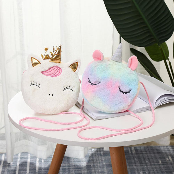 2PCS Children Cartoon Cute Unicorn Shoulder Bags Children's Bags Wholesale