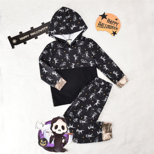 Halloween Mummy Hoodie Boy Set Wholesale