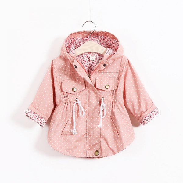 Toddler Girls Coat Long Sleeve Bat Shirt Trench Coat Wholesale