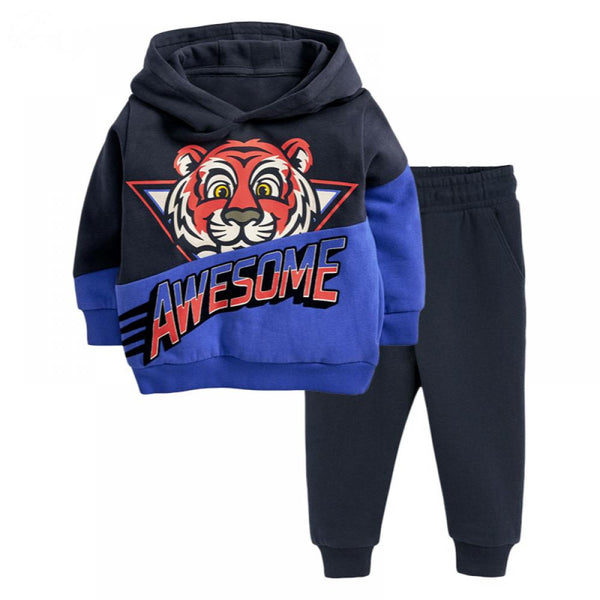 Boys Tiger Autumn Top and Pants Set Wholesale Boys Clothes