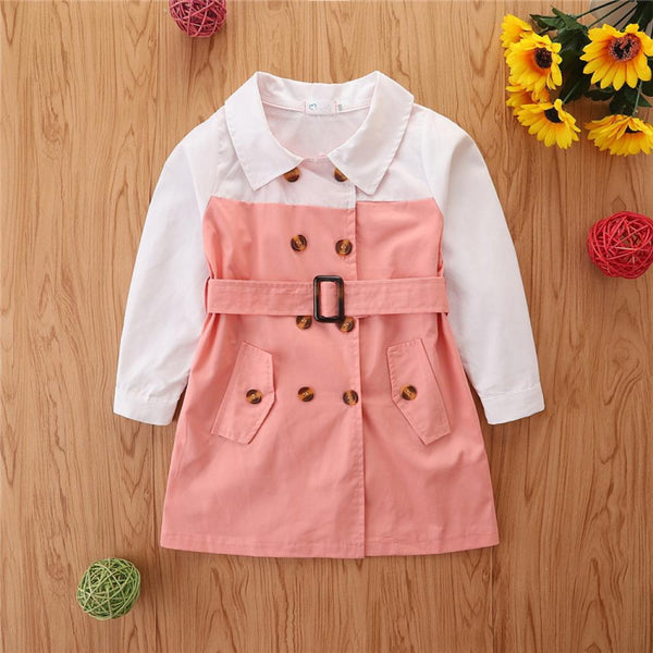 Autumn Dress Girls Long Sleeve Stitching Dress Girl Boutique Clothes In Bulk