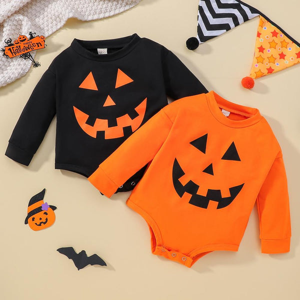 Boys Autumn Winter Unisex Halloween Romper Wholesale Baby Clothes