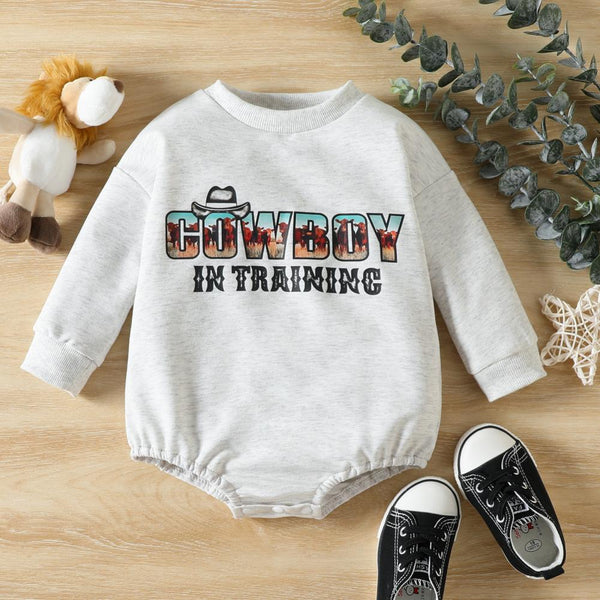 Autumn Unisex Baby Letter Print Romper Wholesale