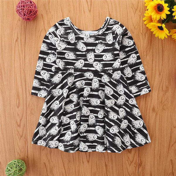 Halloween Elf Dress Cute Striped Skirt Wholesale Toddler Girls Dress