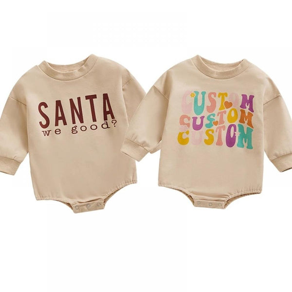 Unisex Baby New Letter Print Solid Color Romper Wholesale Baby Clothes