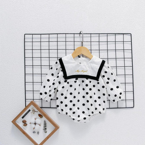 Baby Newborn Autumn Girl Polka Dot Romper Wholesale Baby Clothes