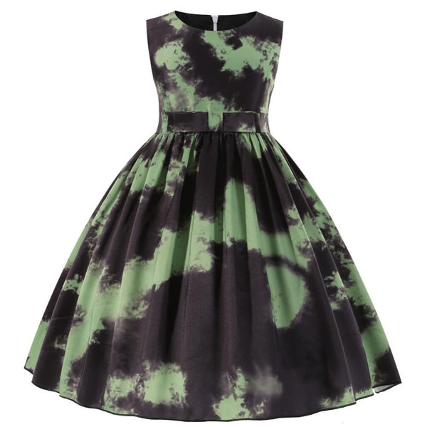 Girls Camo Summer Sleeveless Princess Dress Wholesale Little Girl Dresses