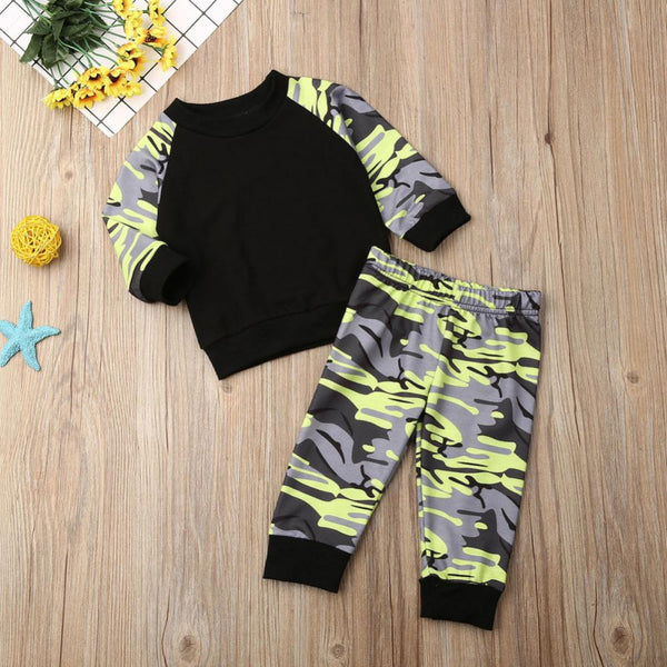 Boys Camouflage Long Sleeve Suit Wholesale Boys Clothing