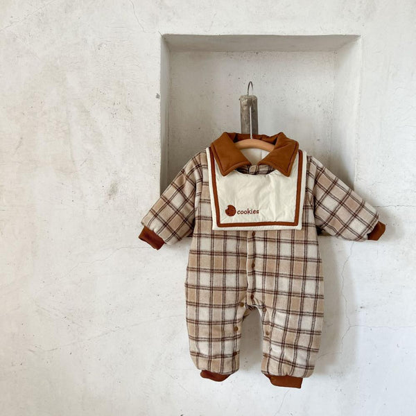 Winter Unisex Baby New Thicken Bib Jumpsuit Wholesale Baby Clothes