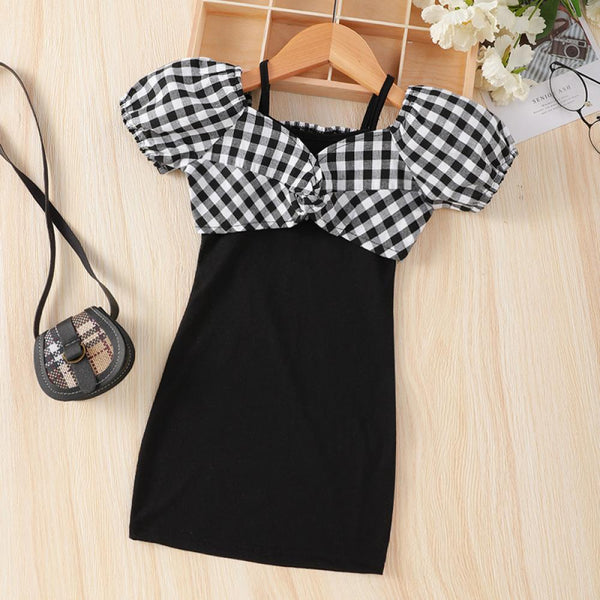 Girls Summer Plaid Dress Baby Girl Wholesale