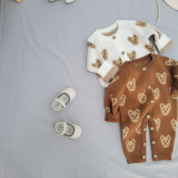 Baby Long Sleeve Knitted Autumn Winter Knitted Sweater Romper Wholesale Baby Clothes