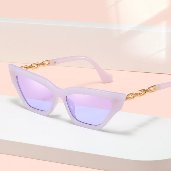 Fashion Universal Sunglasses Personality Versatile Street Shooting Female Small Face Temperament Chain Foot Sunglasses Wholesale