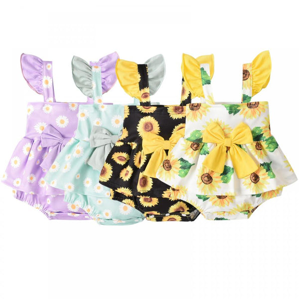 Newborn Baby Girls Summer Fruit Printed Romper Baby Wholesale Suppliers