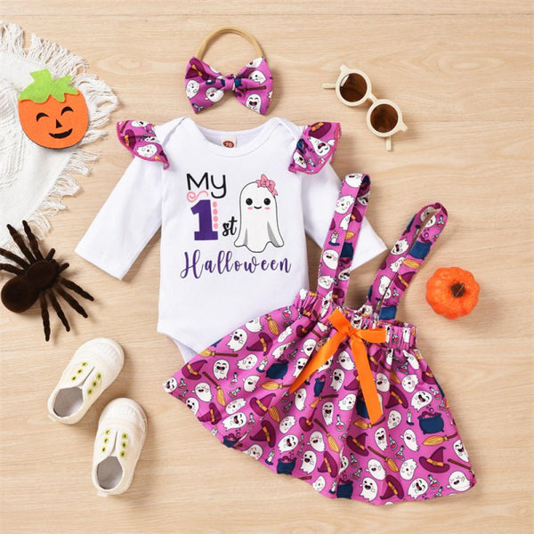 Halloween Girls Dress Set Wholesale