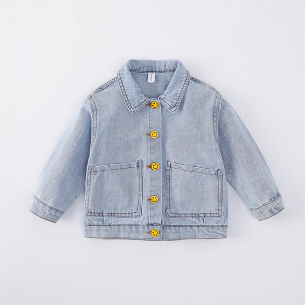 Toddler Girls Autumn New Cartoon Rabbit Denim Jacket Wholesale Kids Clothes