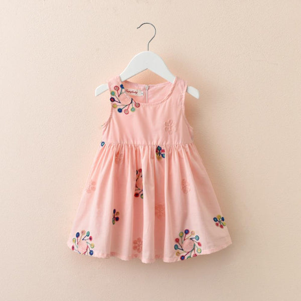 Girls Summer Western Style Vest Floral Skirt Wholesale Girls Dress