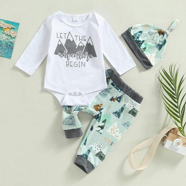 Newborn Baby Boy Three-piece Set Wholesale Baby Clothes