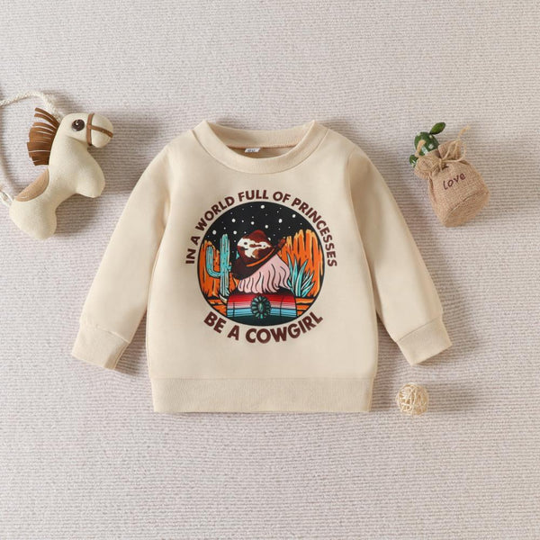 Western-style Autumn Boys Print Sweater Wholesale Boys Clothes