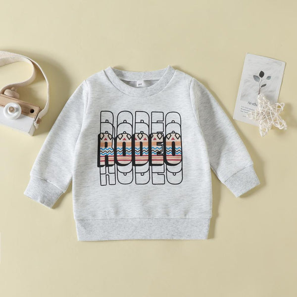 Autumn/Spring Children Letter Print Top Wholesale Kids Clothes