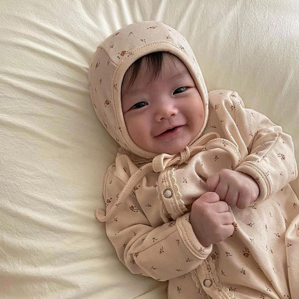 Baby Autumn Plain Color Floral Lace Jumpsuit Wholesale Baby Clothes