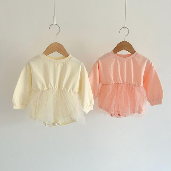 Autumn Baby Girl Mesh Romper Wholesale Baby Children Clothes