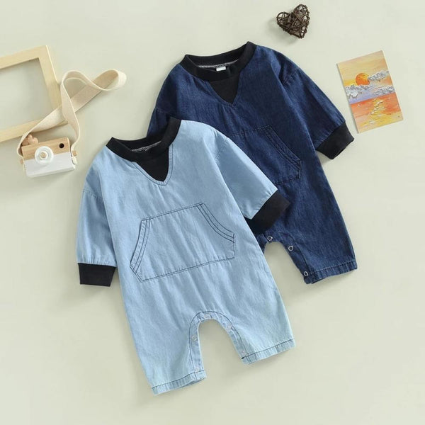 Autumn Baby Denim Romper Wholesale