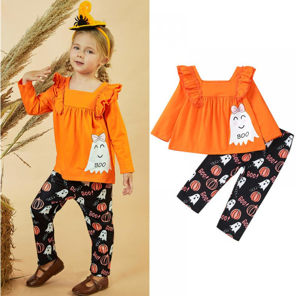 Halloween Toddler Girls Set Wholesale Girls Clothes